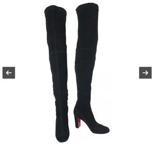 Christian Louboutin over the knee boots (thigh high) suede boots, size 37.5